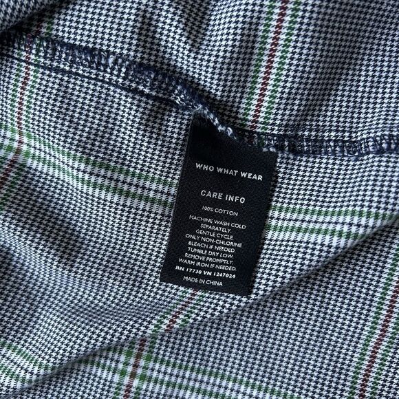 Who What Wear Sz XL Micro Houndstooth Asymmetrical Dress Preppy Career Modest - Picture 10 of 15